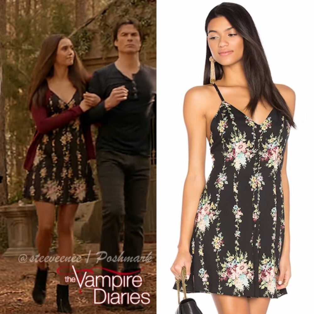 Alice + Olivia Alves Floral Dress ASO Elena Gilbert